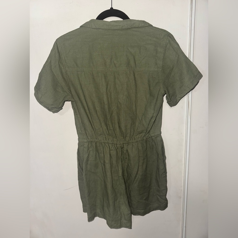 Abercrombie & Fitch Olive Green Button-Up Romper - Picture 7 of 7